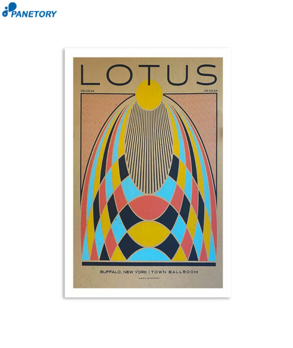 Lotus 5-3-2024 The Town Ballroom Ny Poster