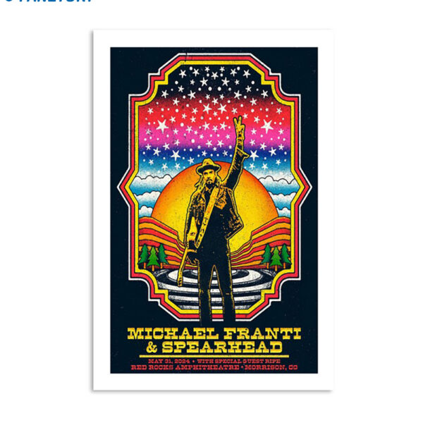 Michael Franti And Spearhead May 31 2024 Morrison Co Poster
