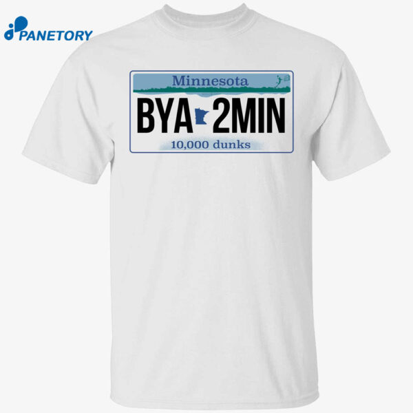 Minnesota Bya2min License Plate Shirt