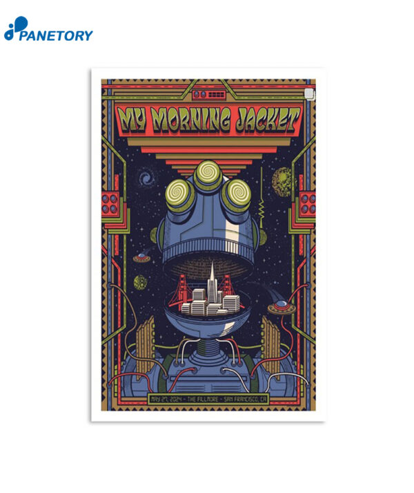 My Morning Jacket May 27 2024 The Fillmore San Francisco CA Tour Poster