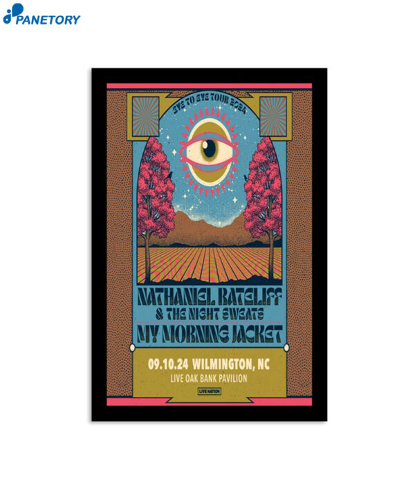 My Morning Jacket Sep 10 2024 Live Oak Bank Pavilion Nc Poster