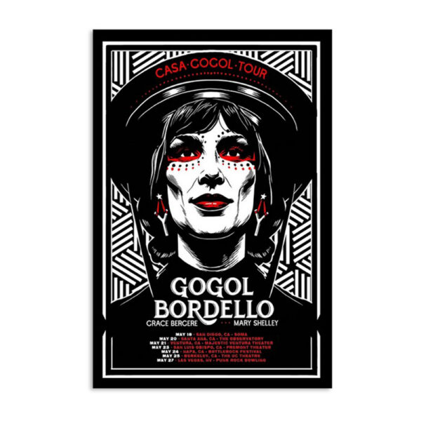 Poster Gogol Bordello Casa Gogol Tour 2024 Poster
