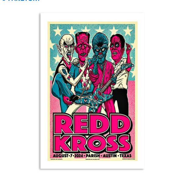 Redd Kross Show At Parish Room On Aug 7 2024 Poster