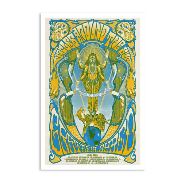 Shows Circles Around The Sun & Grateful Shred May 2024 Tour Poster