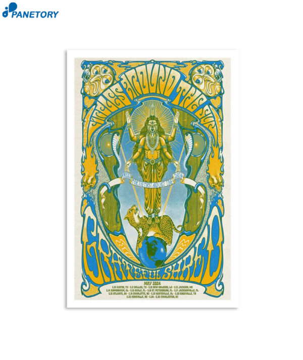 Shows Circles Around The Sun & Grateful Shred May 2024 Tour Poster