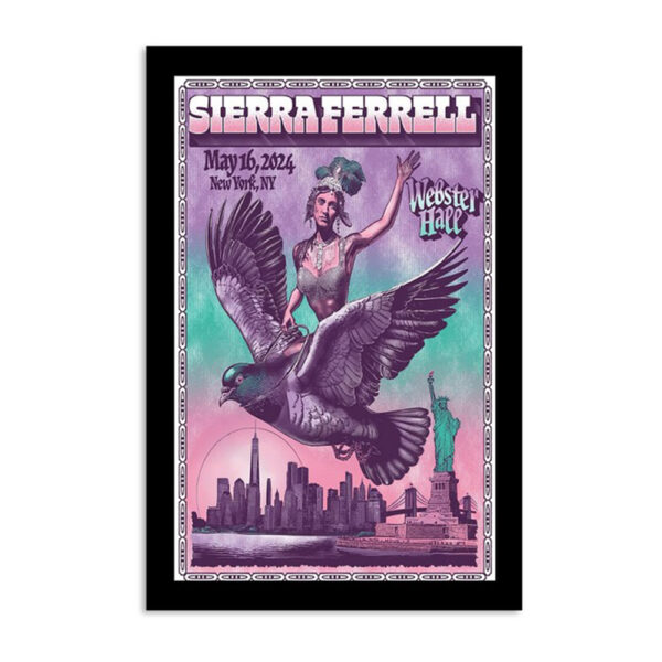 Sierra Ferrell Webster Hall In New York Ny May 16th 2024 Poster