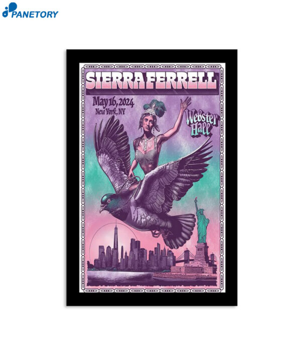 Sierra Ferrell Webster Hall In New York Ny May 16th 2024 Poster