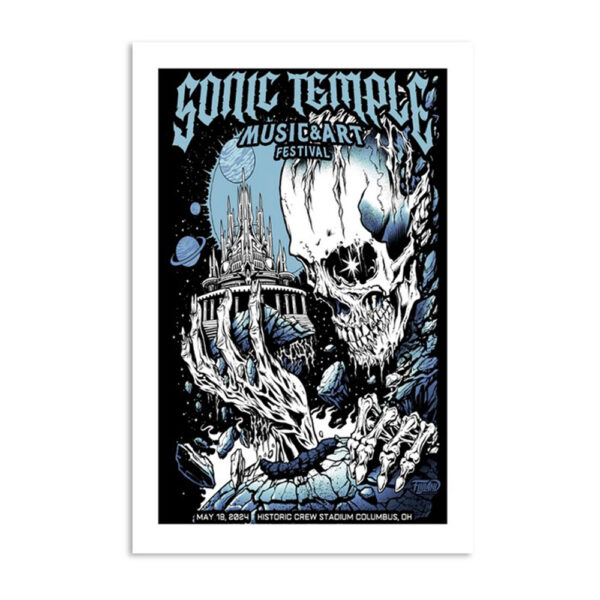 Sonic Temple Music And Art Festival Historic Crew Stadium in Columbus OH May 16 19 2024 Poster