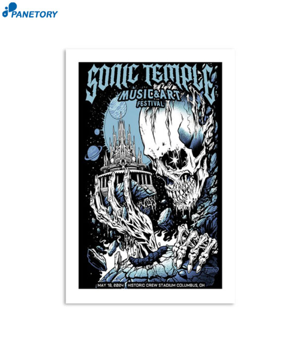 Sonic Temple Music And Art Festival Historic Crew Stadium in Columbus OH May 16 19 2024 Poster
