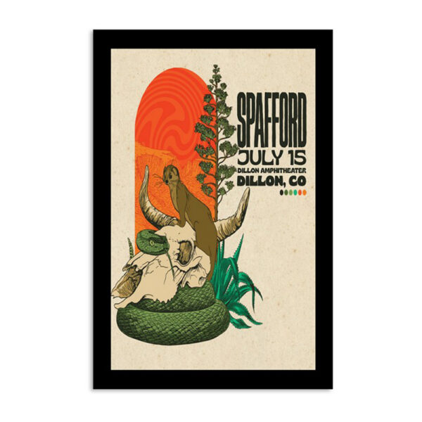 Spafford July 15th 2024 Dillon Amphitheater Dillon Co Poster