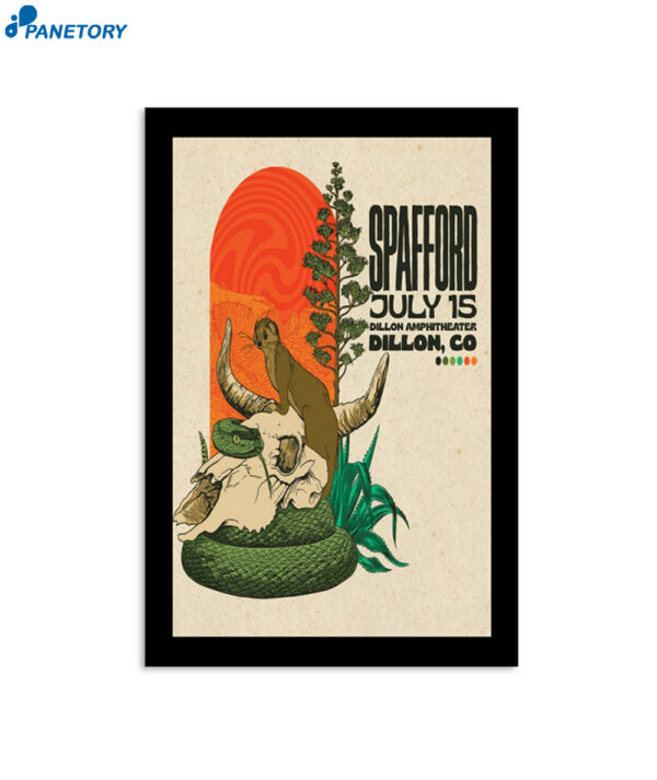 Spafford July 15th 2024 Dillon Amphitheater Dillon Co Poster