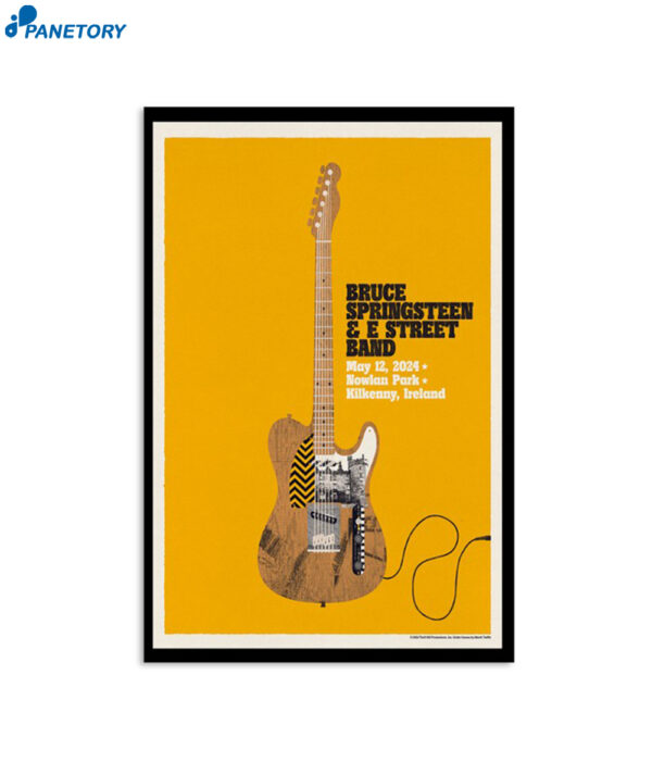 Springsteen & The E-street Band Ireland May 12 2024 Nowlan Poster