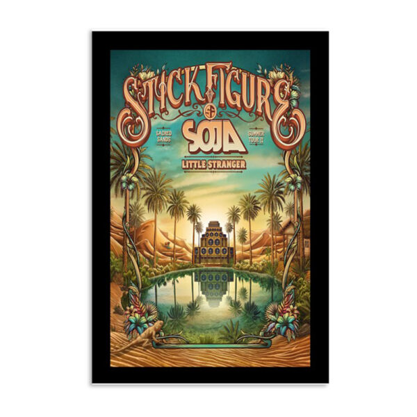 Stick Figure With Soja Summer Tour 2024 Poster