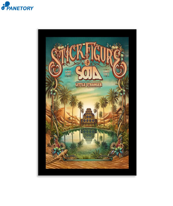 Stick Figure With Soja Summer Tour 2024 Poster