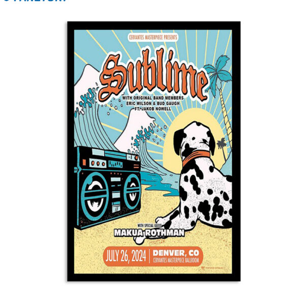 Sublime Concert July 26 2024 Denver Co Poster