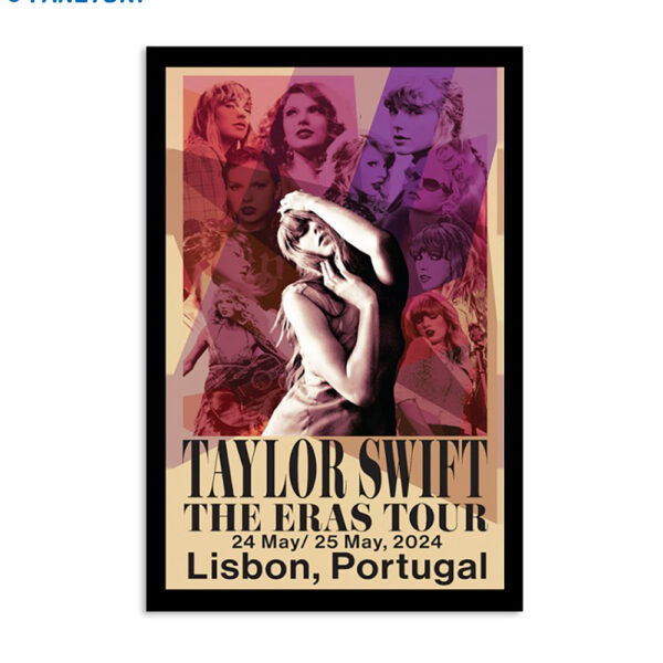 Taylor Swift Lisbon Portugal May 24-25 2024 Poster