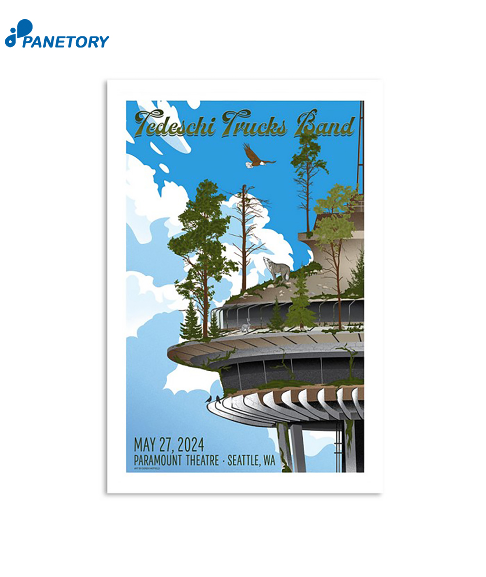 Tedeschi Trucks Band May 27 2024 Paramount Theatre Seattle WA Poster 2 Tedeschi Trucks Band May 27 2024 Paramount Theatre Seattle Wa Poster
