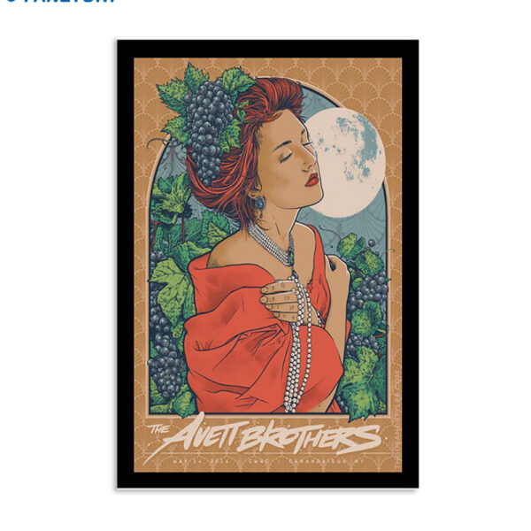 The Avett Brothers Cmac Canandaigua Ny May 24th 2024 Poster