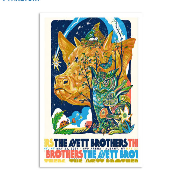 The Avett Brothers May 23 2024 Mvp Arena Albany Ny Poster