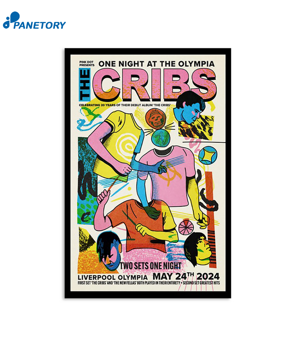The Cribs Liverpool Olympia In Liverpool England 5-24-2024 Poster 2 The Cribs Liverpool Olympia In Liverpool England 5-24-2024 Poster