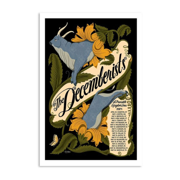 The Decemberists A Peaceable Kingdom Show May 2024 Poster