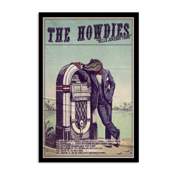 The Howdies Hello Jukebox Tour 2024 Poster
