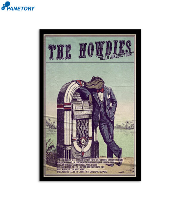 The Howdies Hello Jukebox Tour 2024 Poster