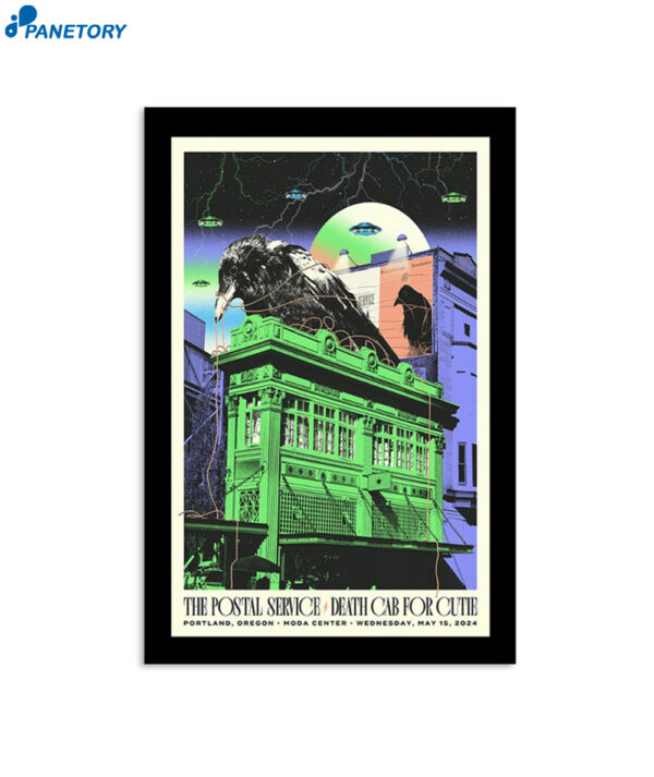 The Postal Service And Death Cab For Cutie Portland Or May 15 2024 Poster