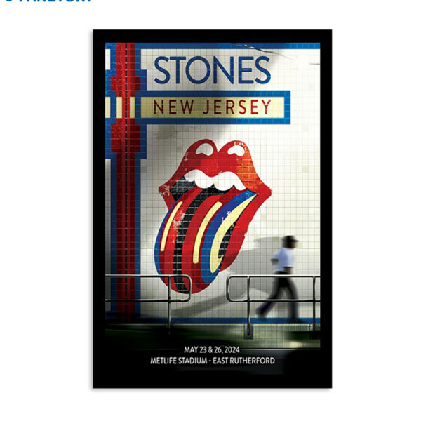 The Rolling Stones Hackney Diamonds 2024 East Rutherford NJ Poster