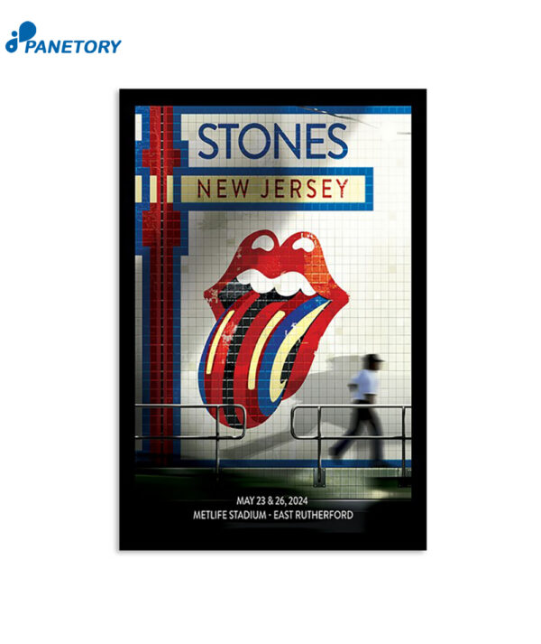 The Rolling Stones Hackney Diamonds 2024 East Rutherford NJ Poster