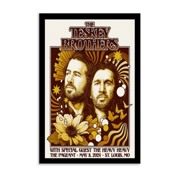 The Teskey Brothers 5-8-2024 St. Louis Mo Poster