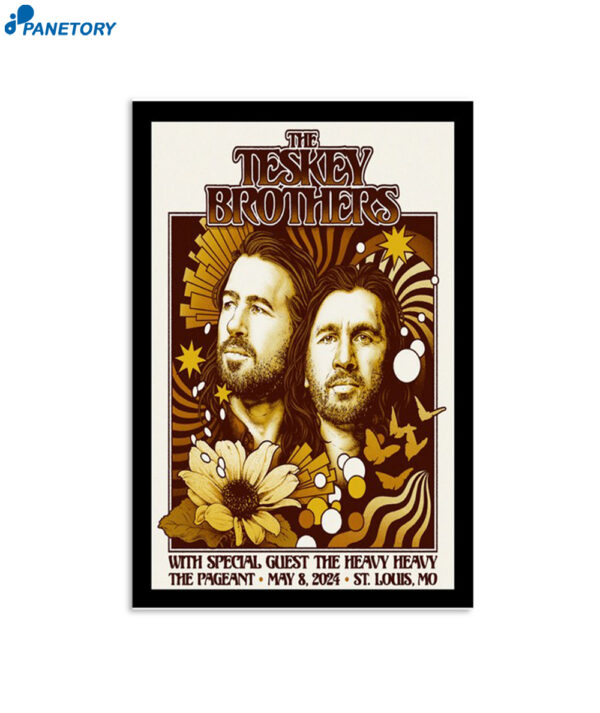 The Teskey Brothers 5-8-2024 St. Louis Mo Poster