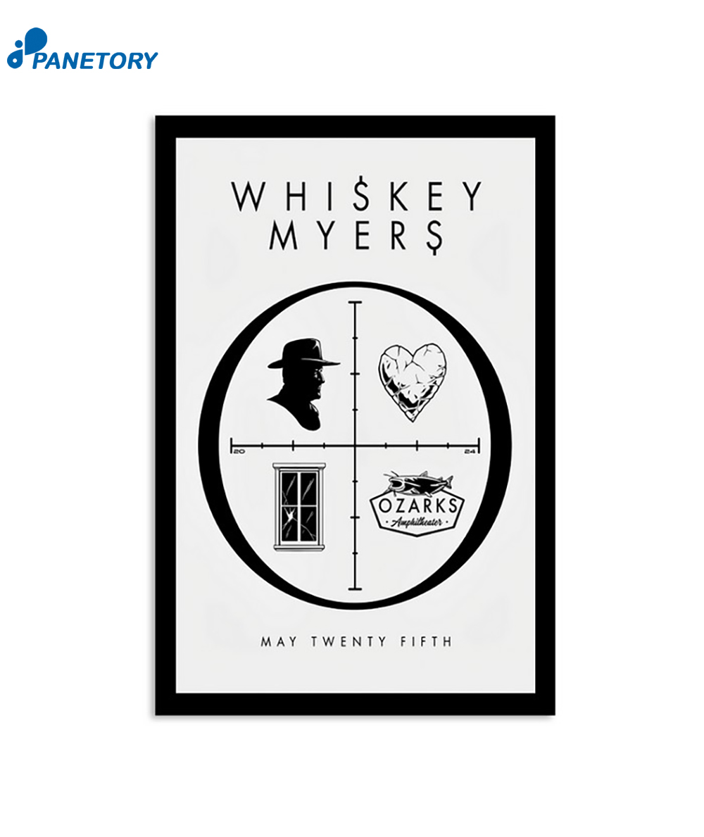 Whiskey Myers May 25th 2024 Ozarks Amphitheater Camdenton MO Poster 2 Whiskey Myers May 25th 2024 Ozarks Amphitheater Camdenton Mo Poster