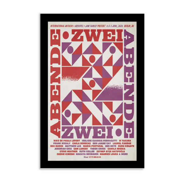 Zwei Abende Tour In Berlin De Jun 4-5 2024 Poster