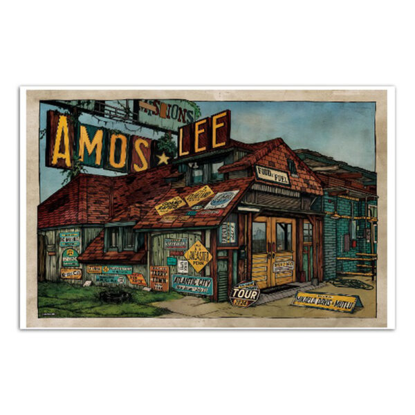 Amos Lee Summer Tour 2024 Poster