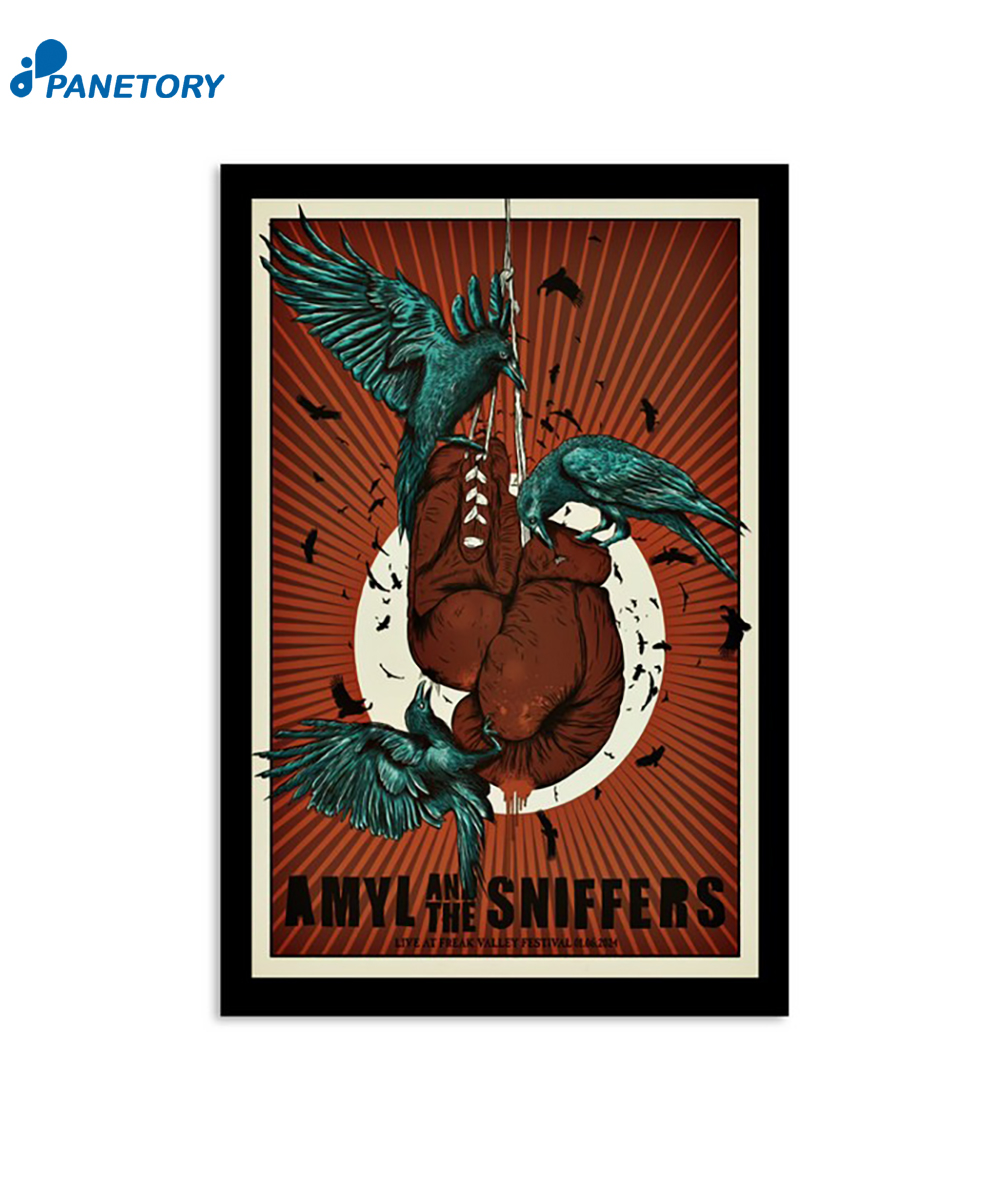 Amyl And The Sniffers Awo-gelände Germany Jun 1 2024 Poster 2 Amyl And The Sniffers Awo-gelände Germany Jun 1 2024 Poster