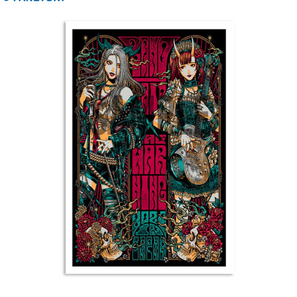 Band-maid × The Warning June 12 2024 In Japan Show Poster