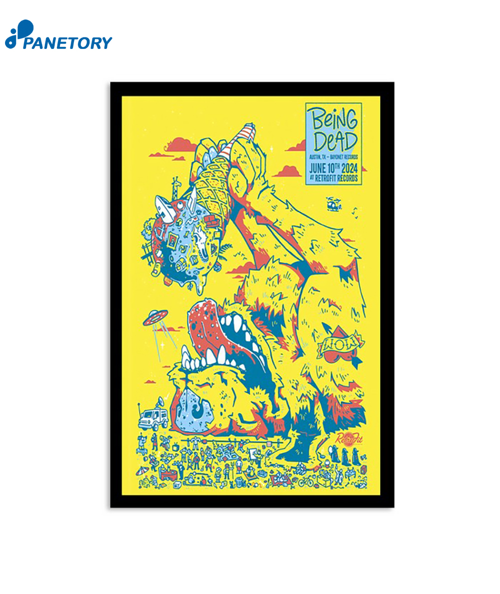 Being Dead June 10 2024 Bayonet Records Austin Tx Poster 2 Being Dead June 10 2024 Bayonet Records Austin Tx Poster