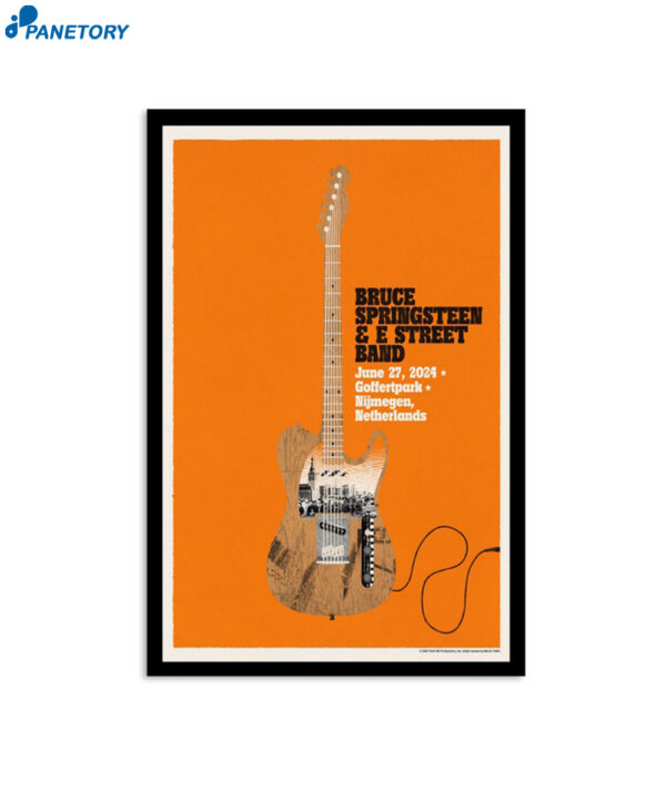 Bruce Springsteen And The E Street Band Netherlands June 27 2024 Poster