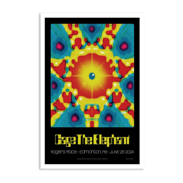 Cage The Elephant Rogers Place Edmonton Ab June 28 2024 Poster