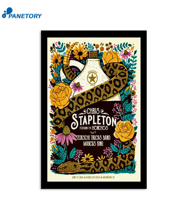 Chris Stapleton Globe Life Field In Arlington Tx June 15 2024 Poster