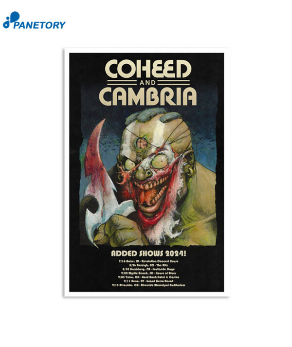 Coheed And Cambria Added Show 2024 Poster