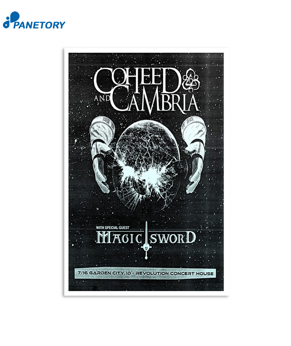 Coheed And Cambria July 16 2024 Garden City Id Revolution Concert House Poster 2 Coheed And Cambria July 16 2024 Garden City Id Revolution Concert House Poster