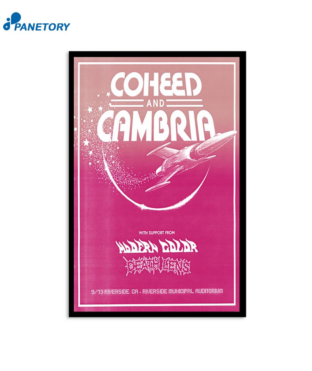 Coheed And Cambria Riverside Ca Municipal Auditorium Sept 13 2024 Poster 2 Coheed And Cambria Riverside Ca Municipal Auditorium Sept 13 2024 Poster