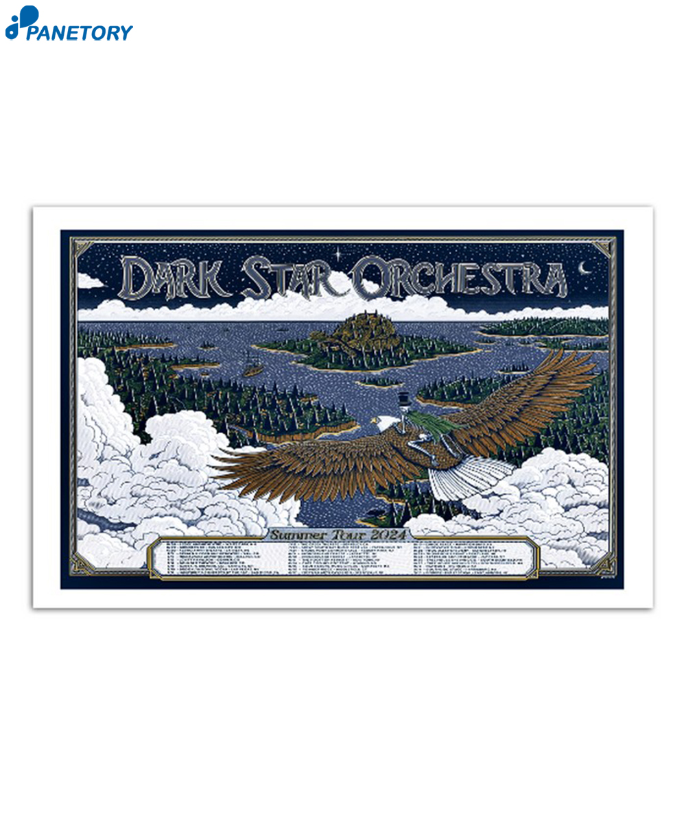 Dark Star Orchestra Summer Tour 2024 Poster 2 Dark Star Orchestra Summer Tour 2024 Poster
