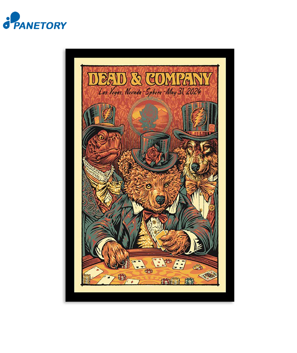 Guardin The Loneliest Place In The North Tour 2024 Poster 2 Dead And Company Sphere Nv May 5-31-2024 Poster