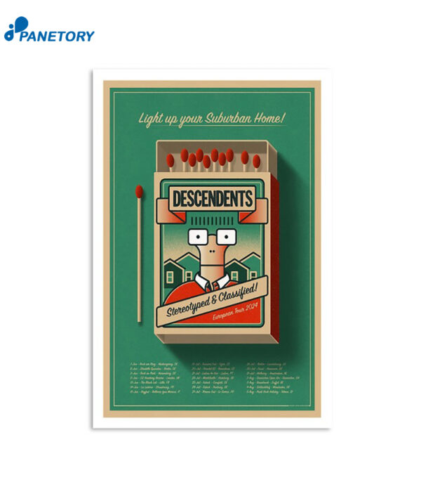 Descendents Stereotyped &Amp; Classified 2024 Tour Poster