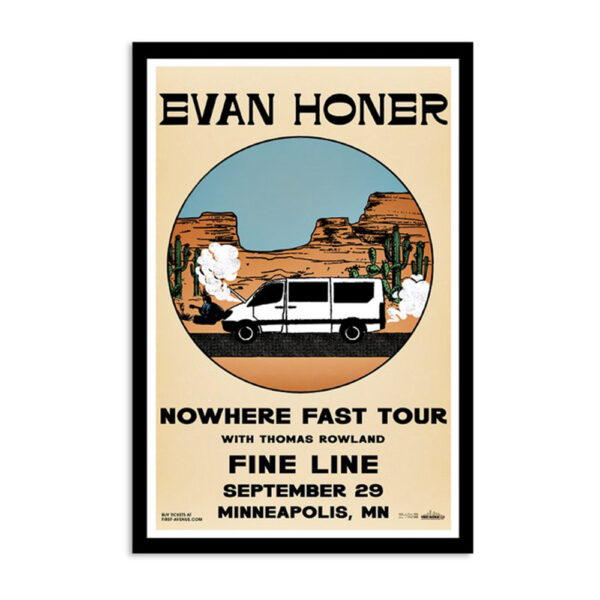 Evan Honer Fine Line Minneapolis Mn Sep 29 2024 Poster
