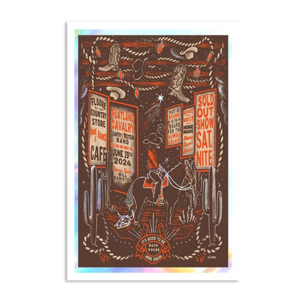 Flatland Cavalry John T Floore Country Helotes Tx June 29 2024 Poster