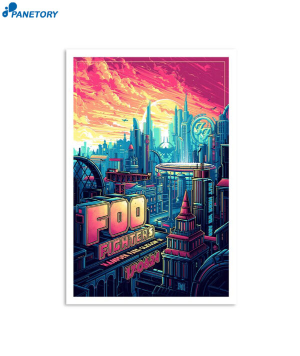 Foo Fighters June 17 2024 Hampden Park Glasgow UK Poster